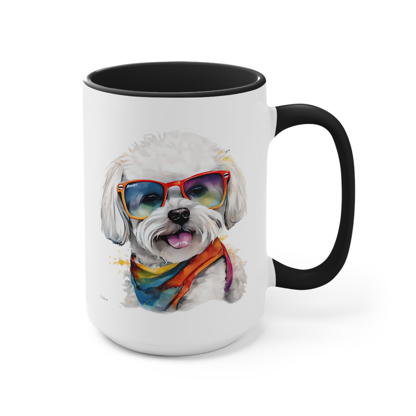 Bichon Frise 5 Accent Mugs