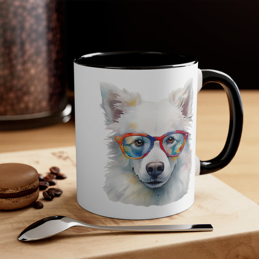American Eskimo Dog 5 Accent Mugs