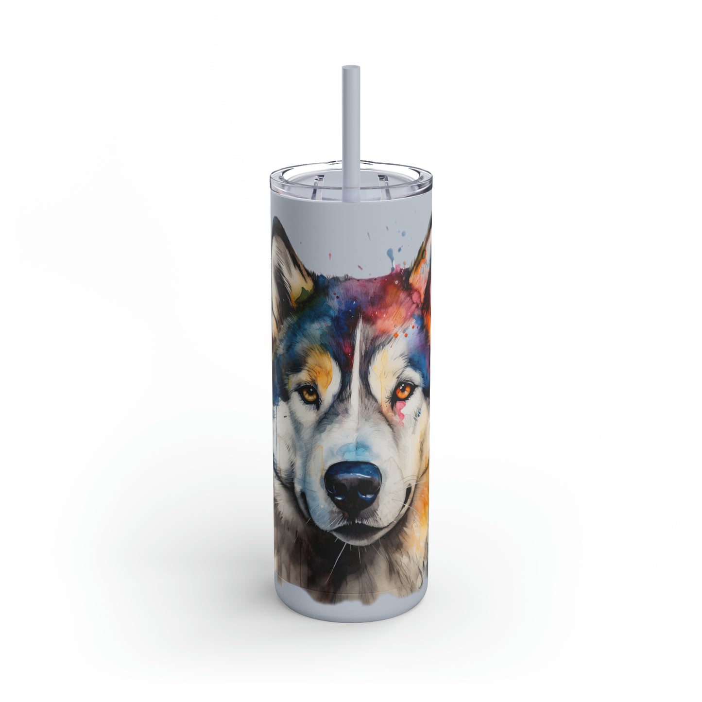 Alaskan Malamute 3 Maars Maker Skinny Matte Tumbler, 20oz