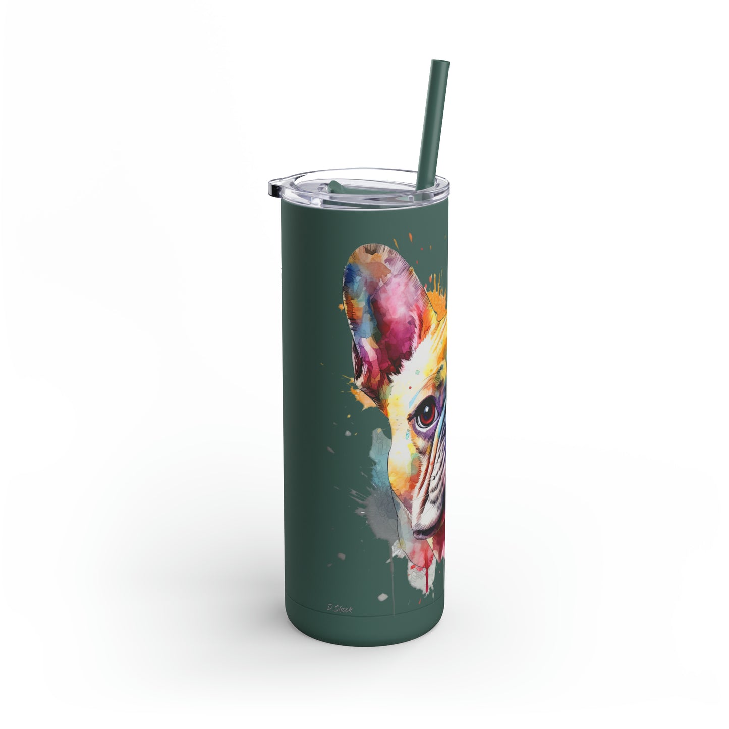 French Bulldog 6 Maars Maker Skinny Matte Tumbler, 20oz