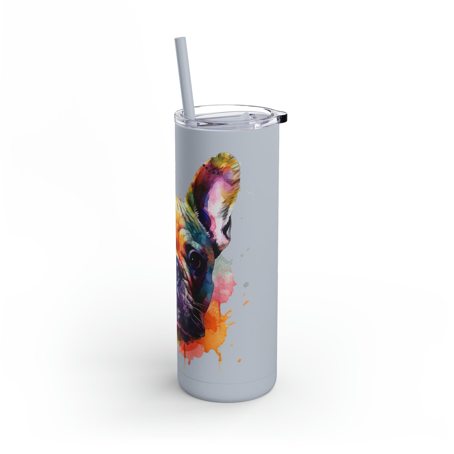 French Bulldog 6 Maars Maker Skinny Matte Tumbler, 20oz
