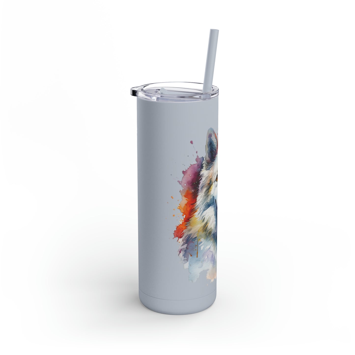 American Eskimo Dog 3 Maars Maker Skinny Matte Tumbler, 20oz