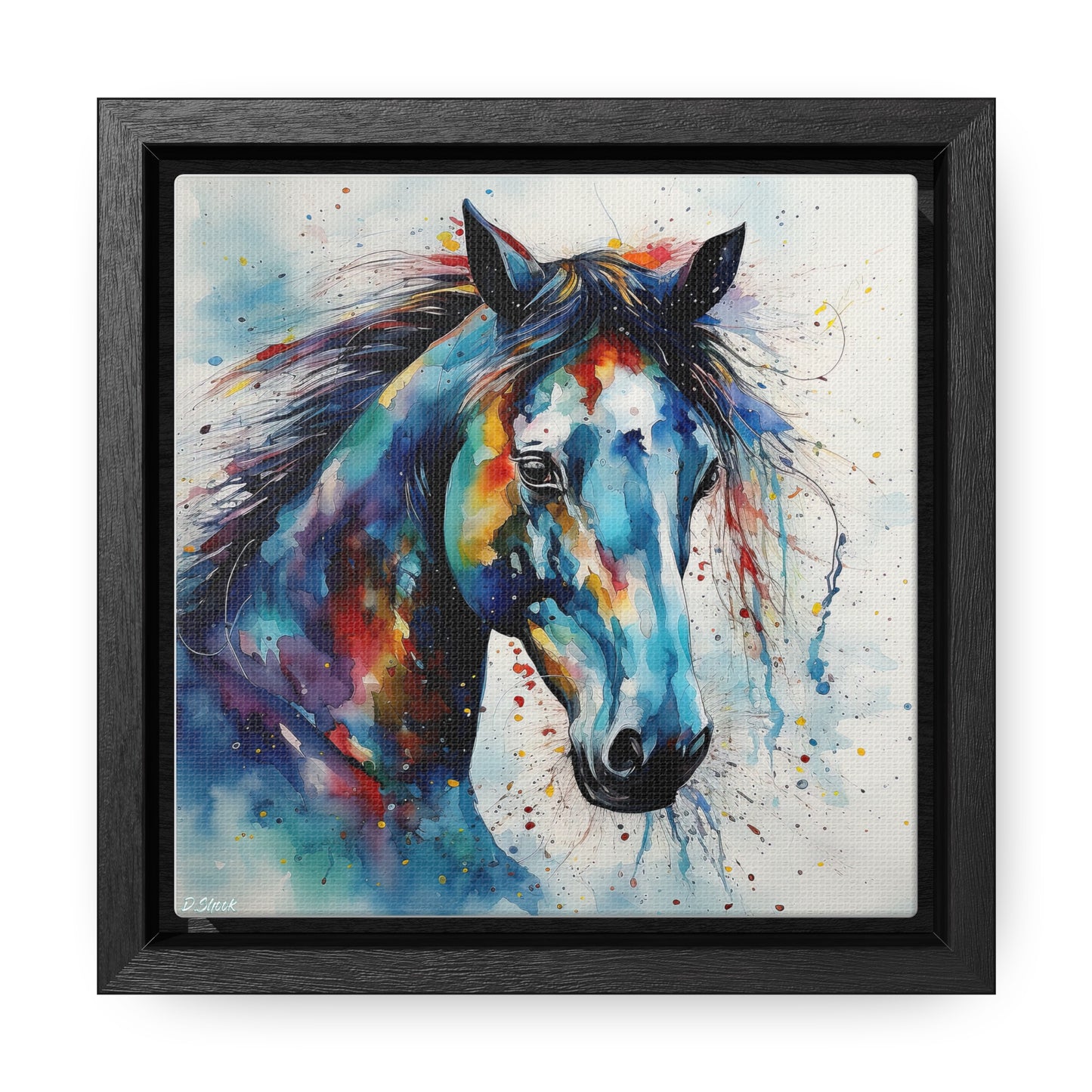 Wild Horse Gallery Canvas Wraps, Square Frame