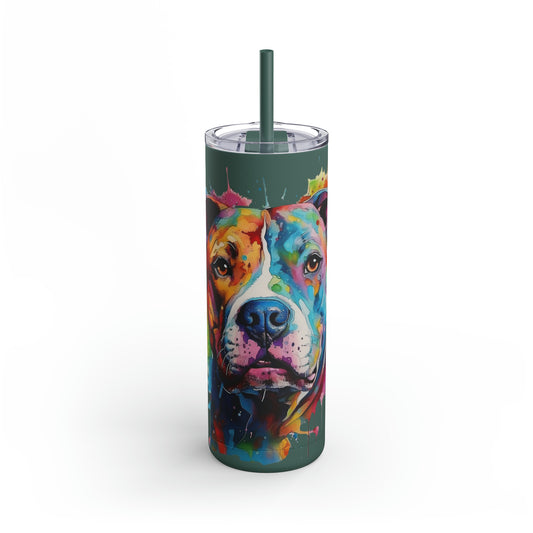 Pitbull 2 Maars Maker Skinny Matte Tumbler, 20oz