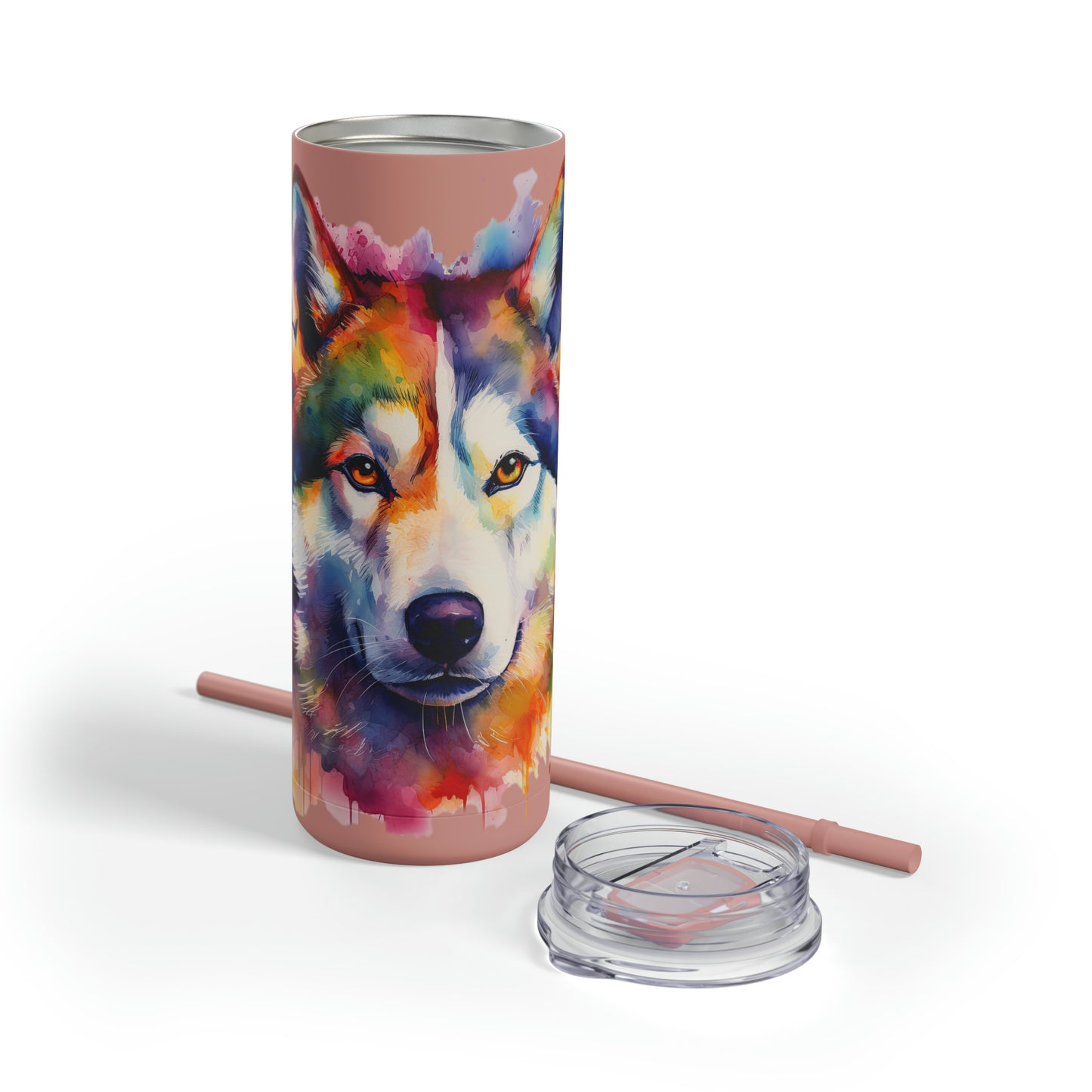 Siberian Husky 1 Maars Maker Skinny Matte Tumbler, 20oz