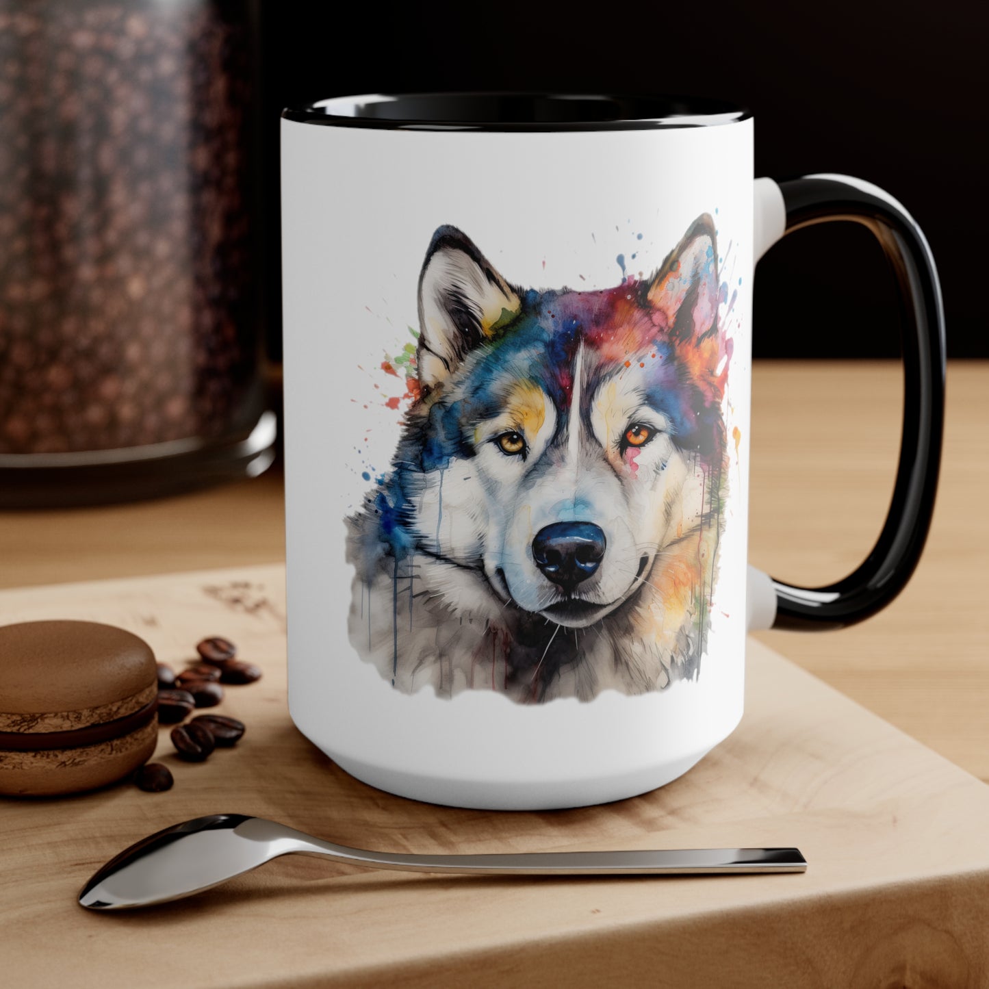 Alaskan Malamute 3 Accent Mugs