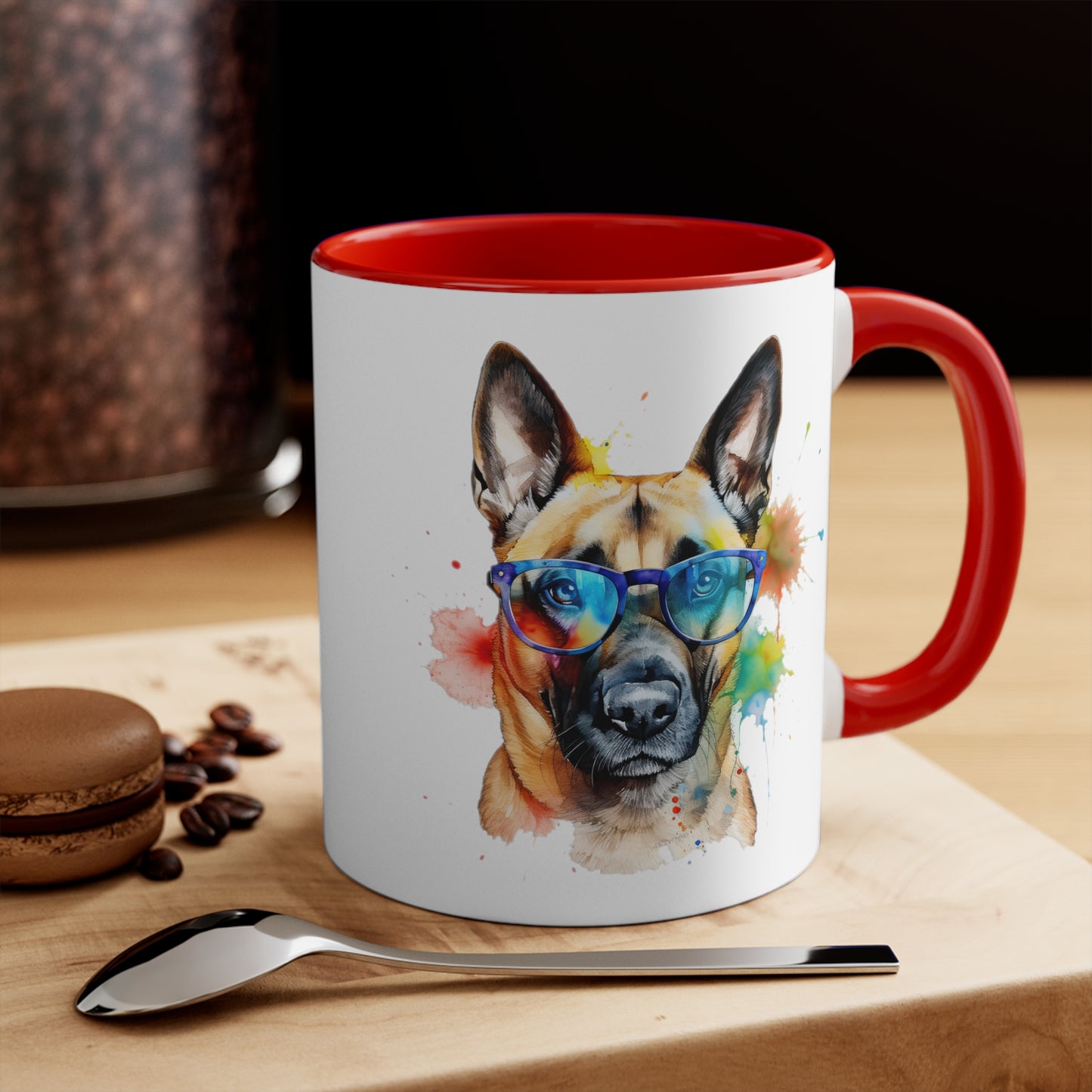 Belgium Malinois 6 Accent Mugs