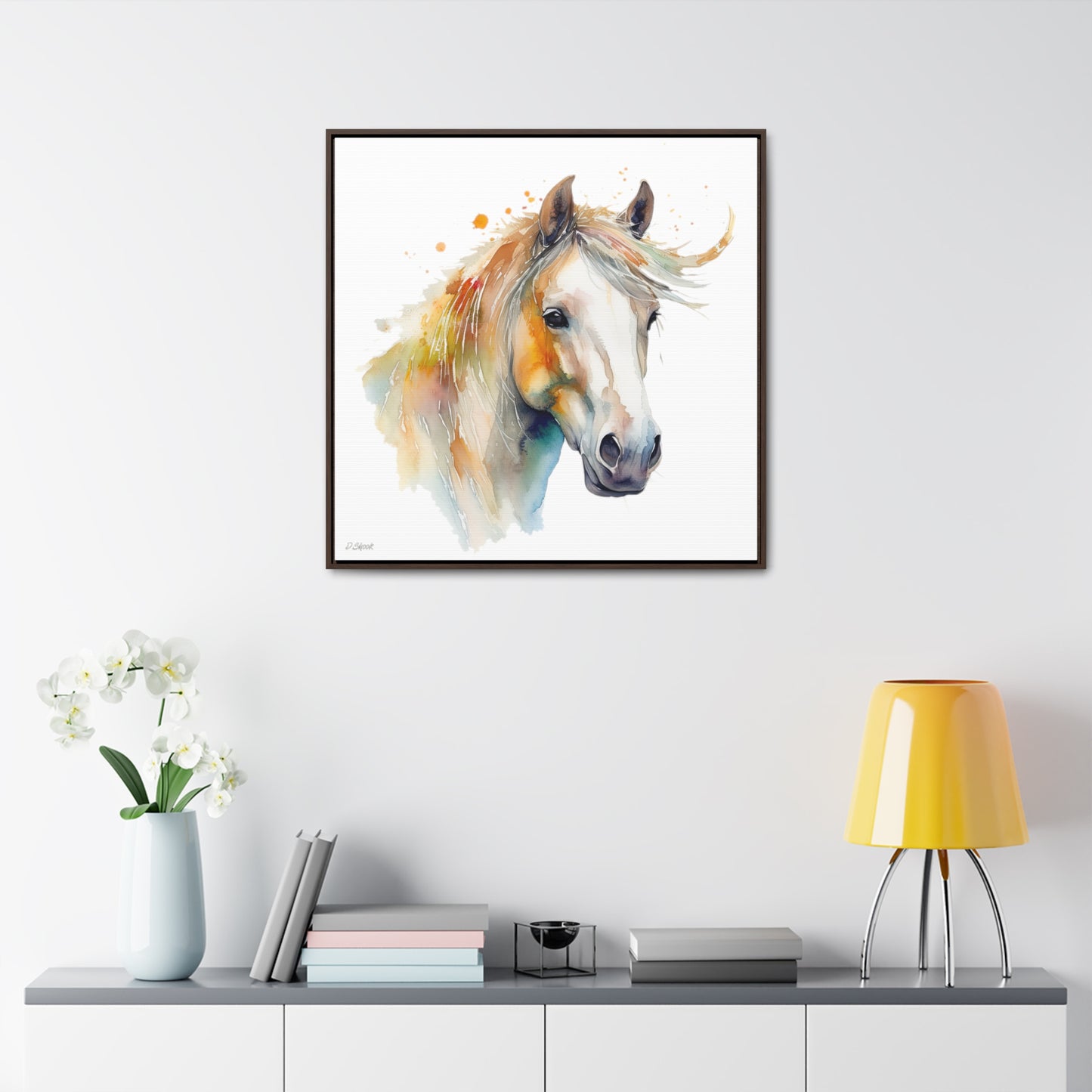 Horse Rescue 21 Gallery Canvas Wraps, Square Frame