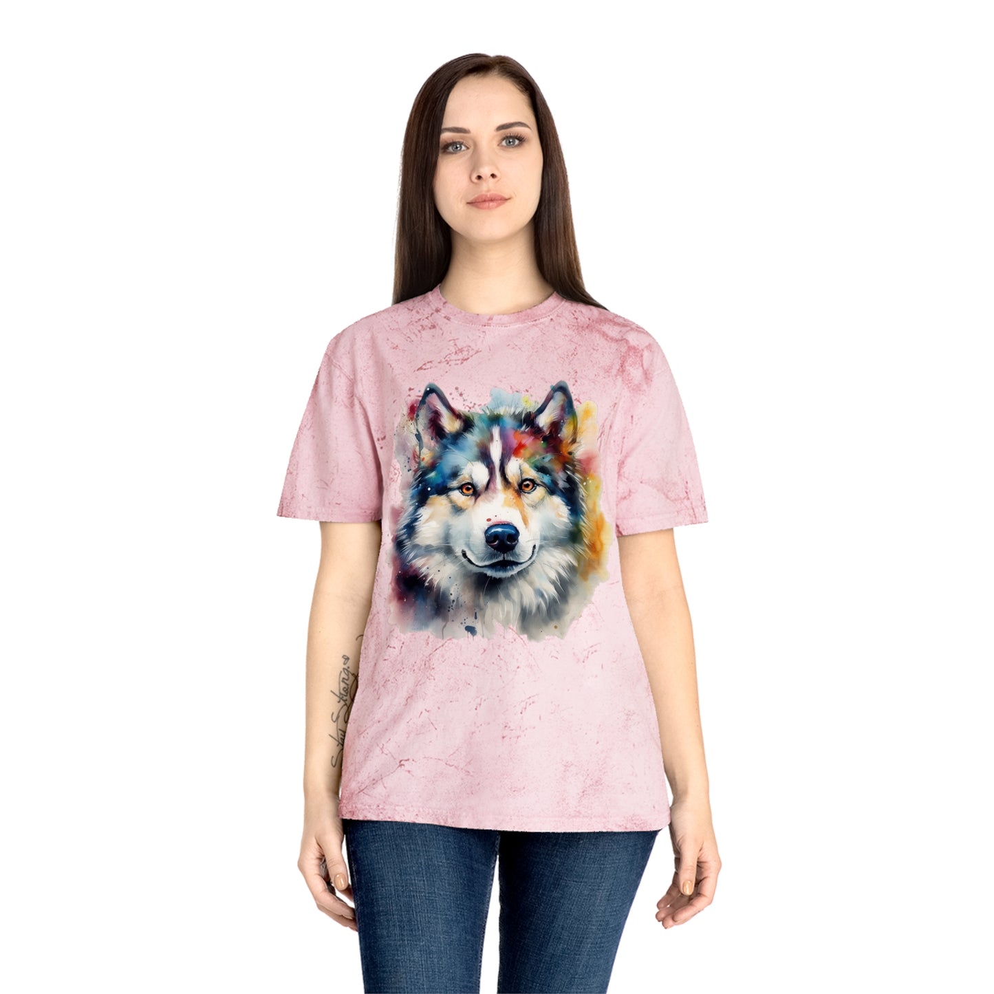 Alaskan Malamute 2 Unisex Color Blast T-Shirt