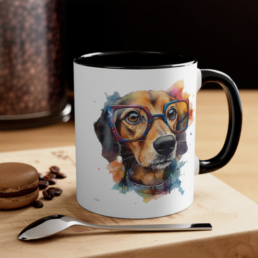Dachshund 7 Accent Mugs