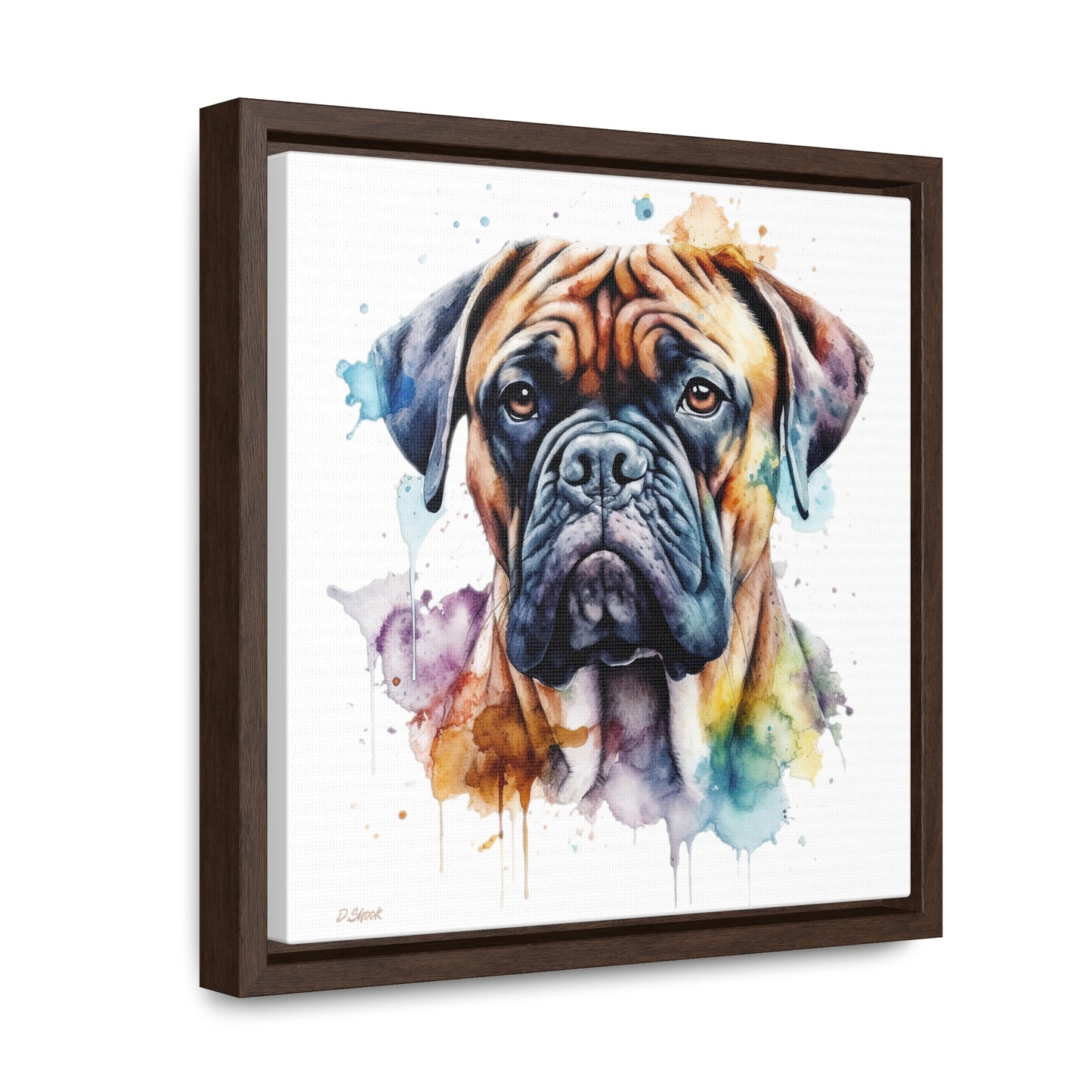 Bullmastiff 1 Gallery Canvas Wraps, Square Frame