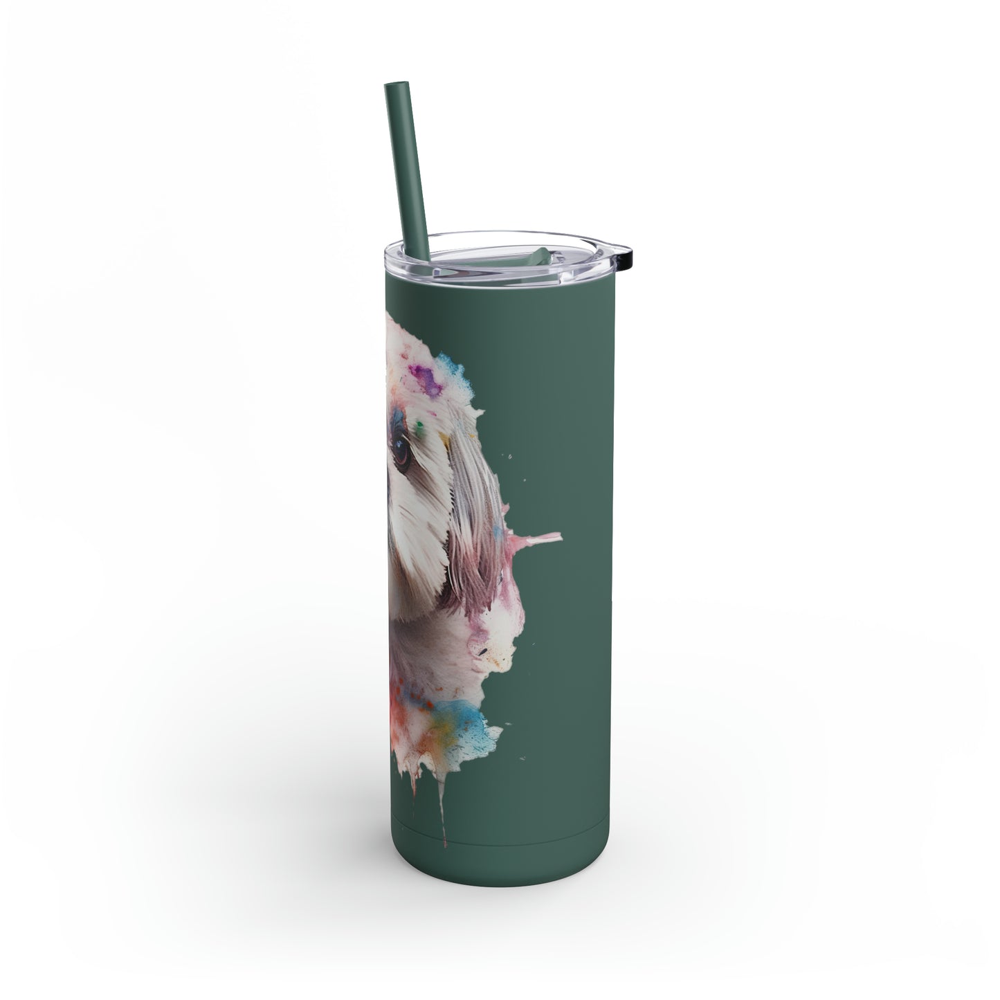 Shih Tzu 6 Maars Maker Skinny Matte Tumbler, 20oz