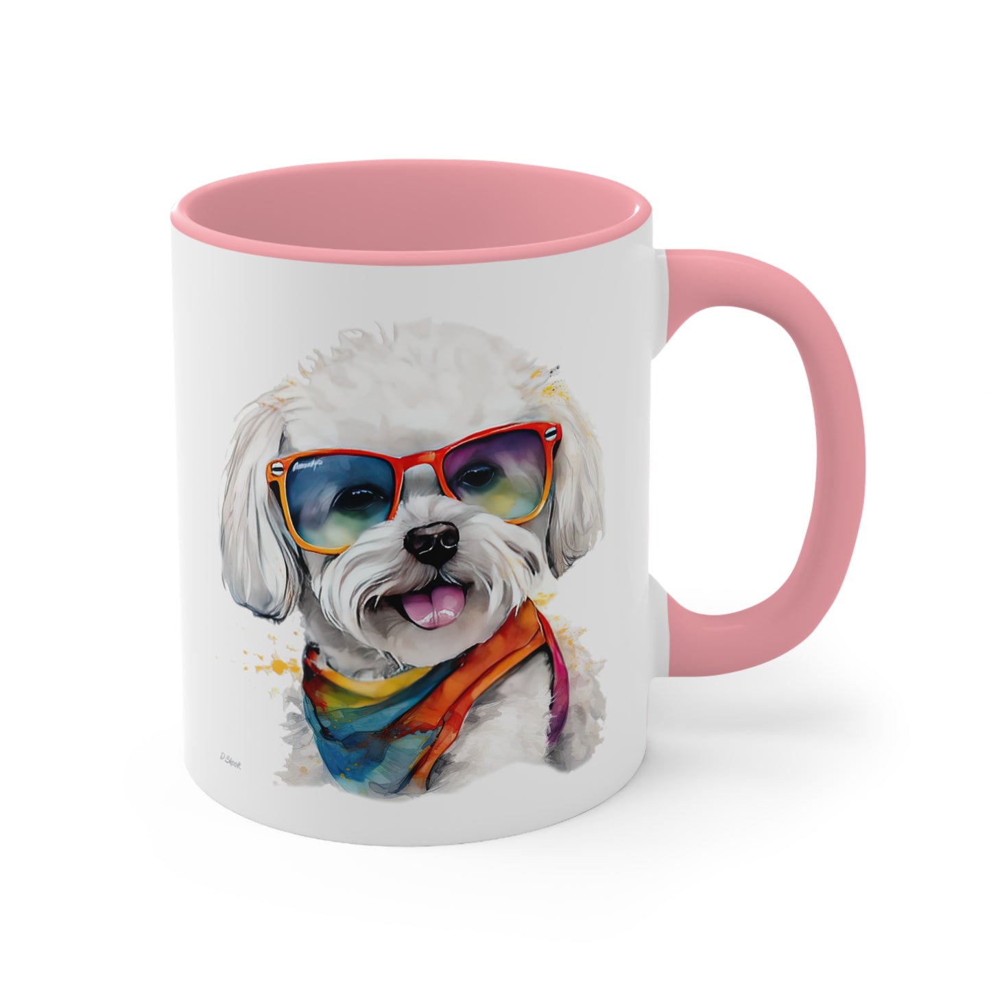 Bichon Frise 5 Accent Mugs