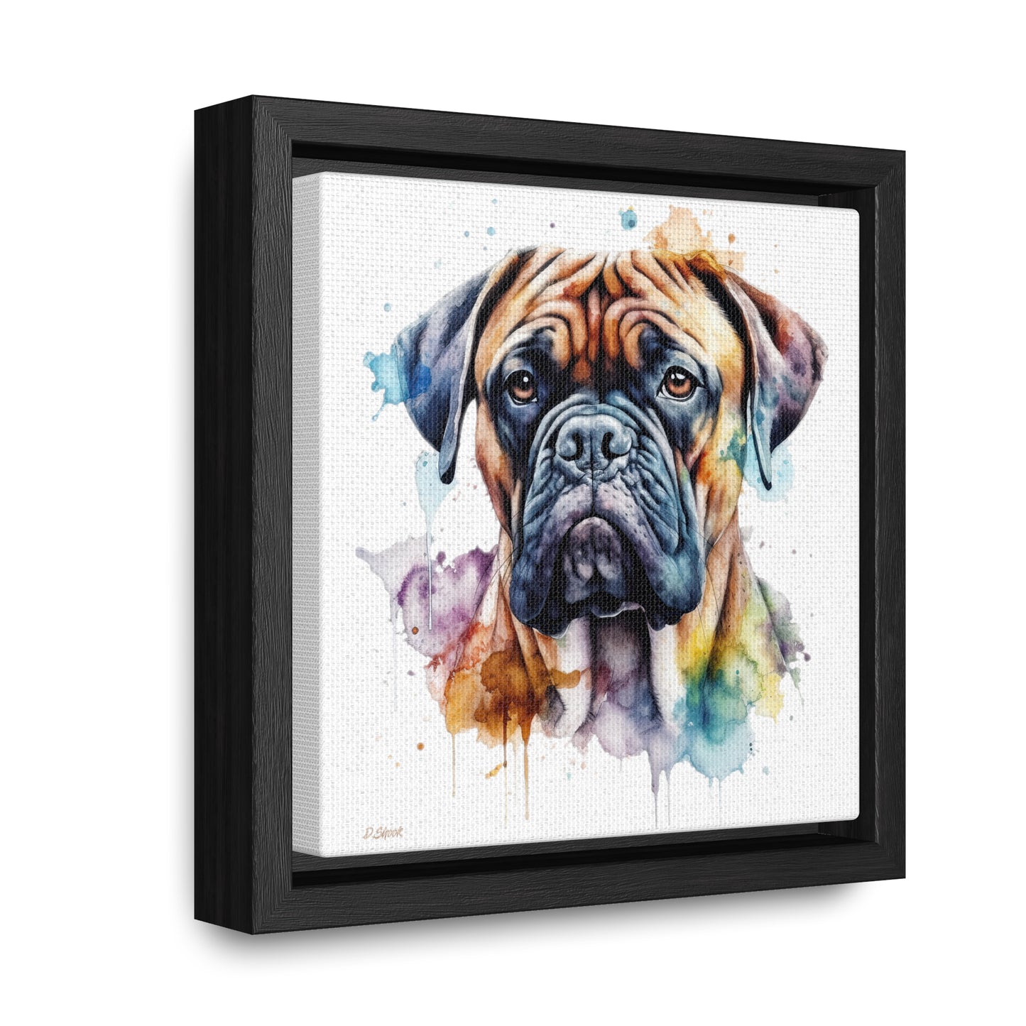 Bullmastiff 1 Gallery Canvas Wraps, Square Frame