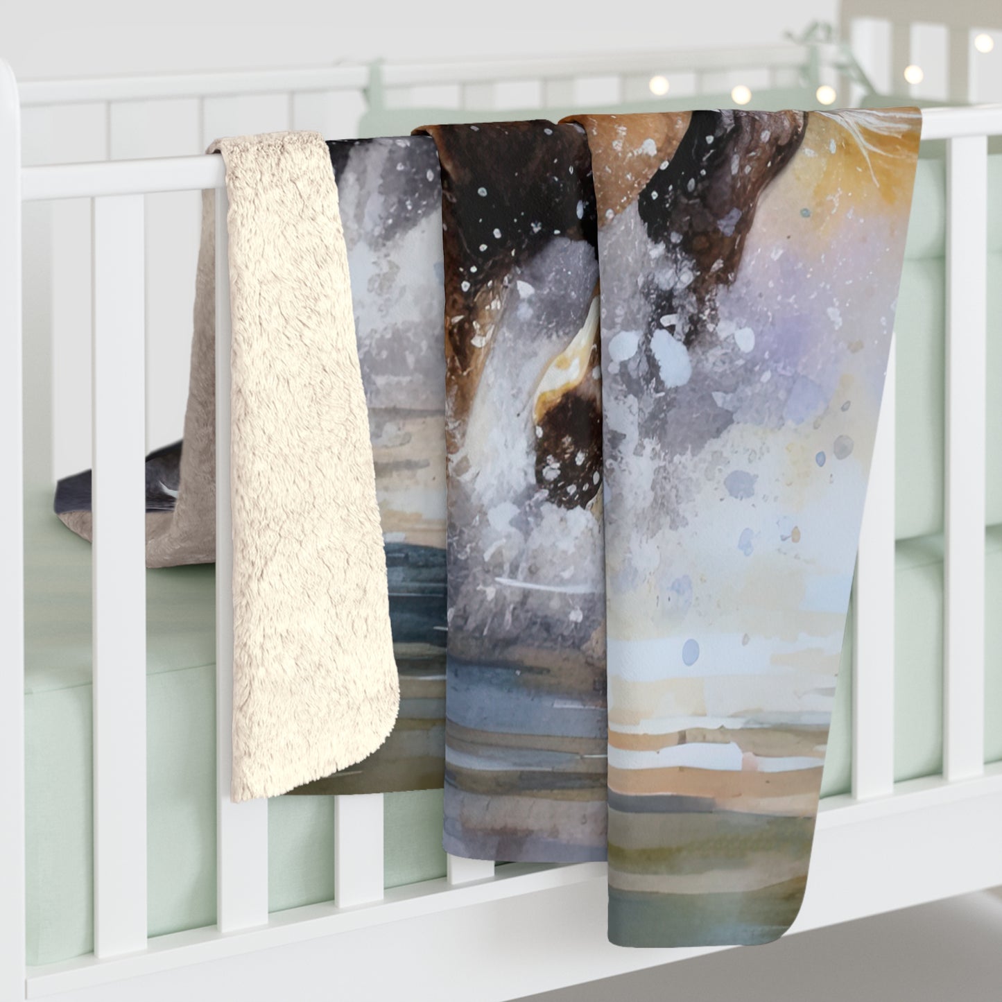 Horse Rescue 18 Sherpa Fleece Blanket