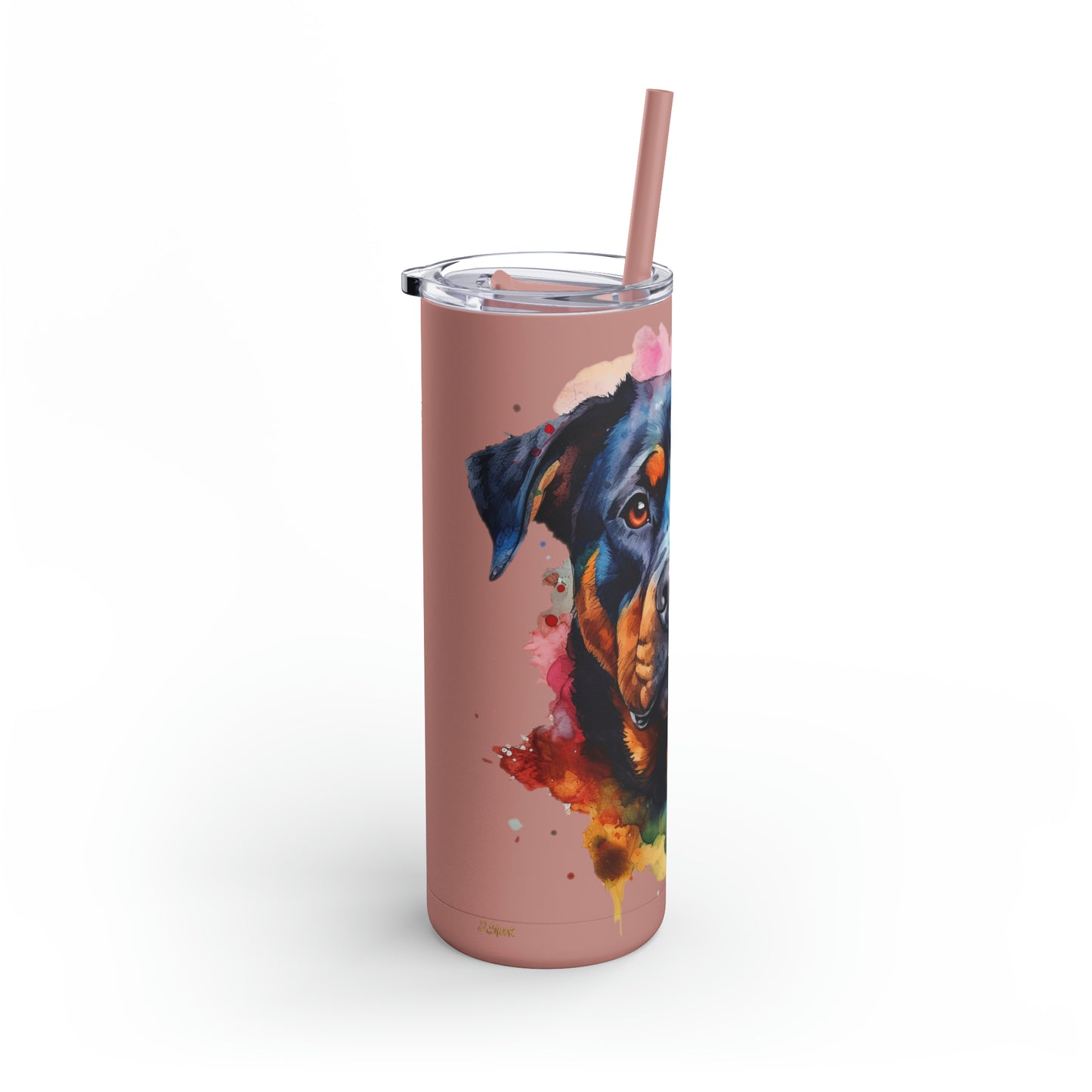 Rottweiler 1 Maars Maker Skinny Matte Tumbler, 20oz