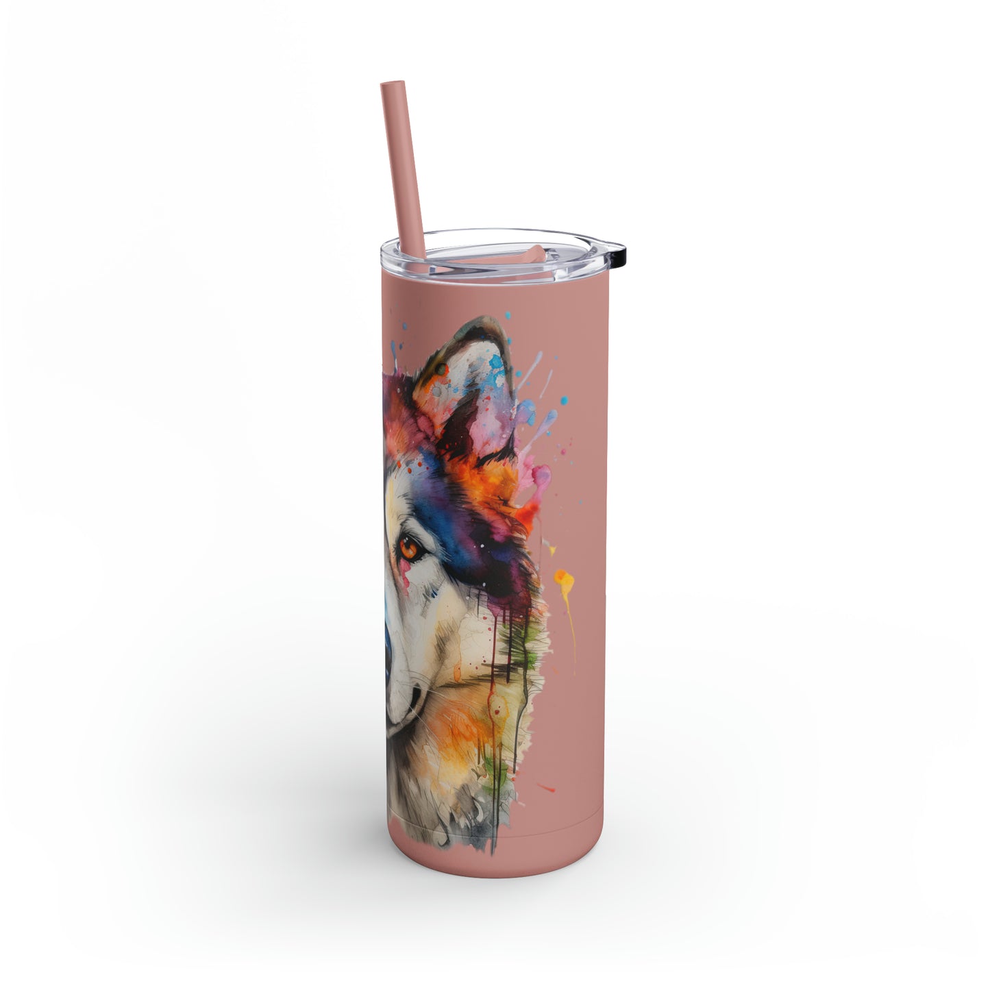 Alaskan Malamute 3 Maars Maker Skinny Matte Tumbler, 20oz
