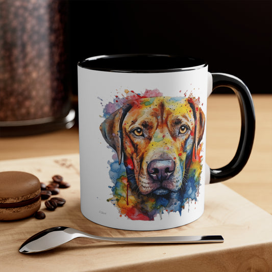 Labrador Retriever 2 Accent Mugs