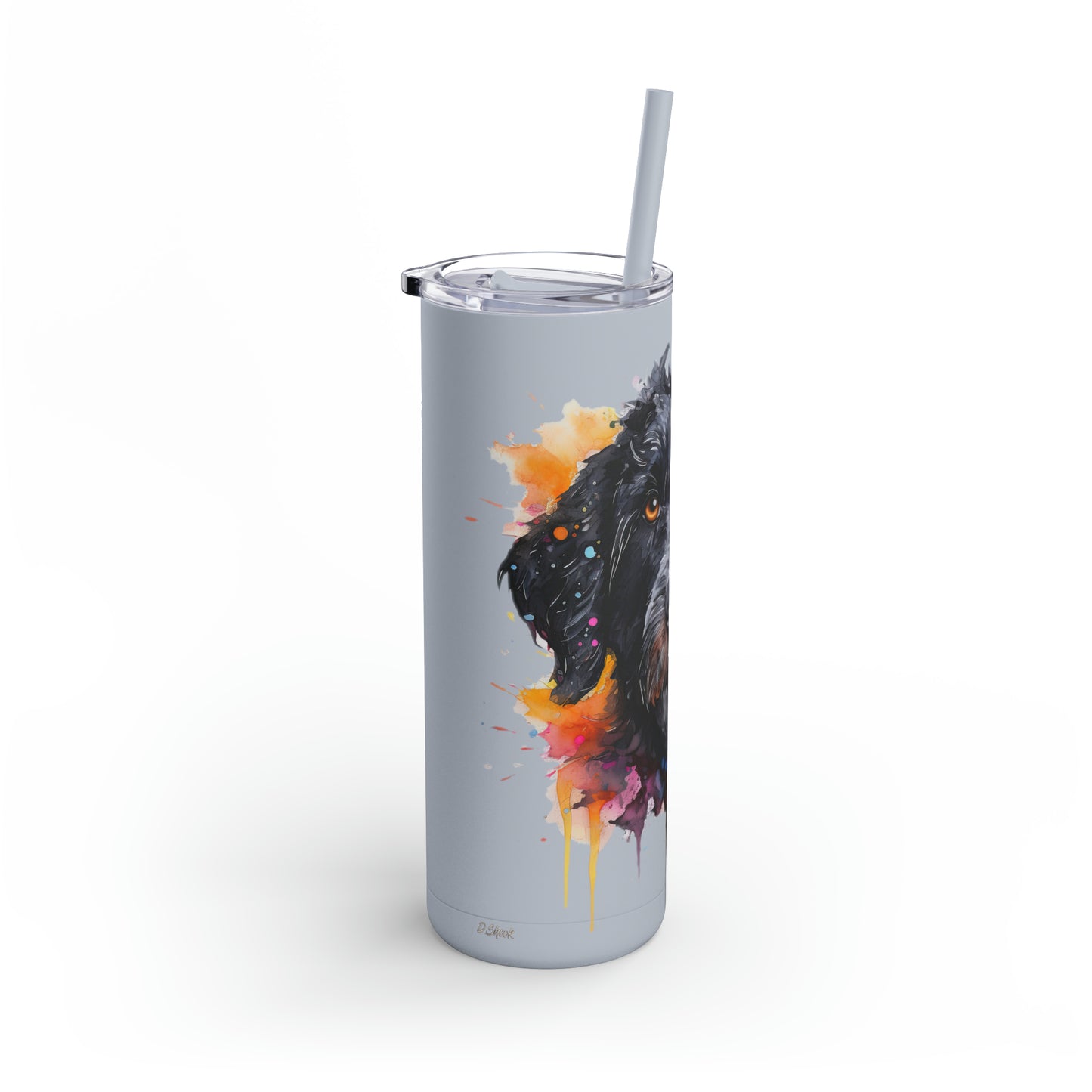 Portuguese Water Dog 5 Maars Maker Skinny Matte Tumbler, 20oz