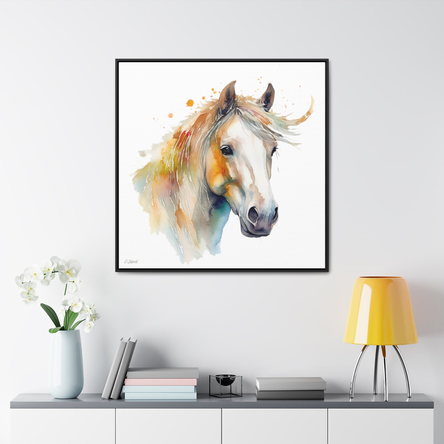 Horse Rescue 21 Gallery Canvas Wraps, Square Frame