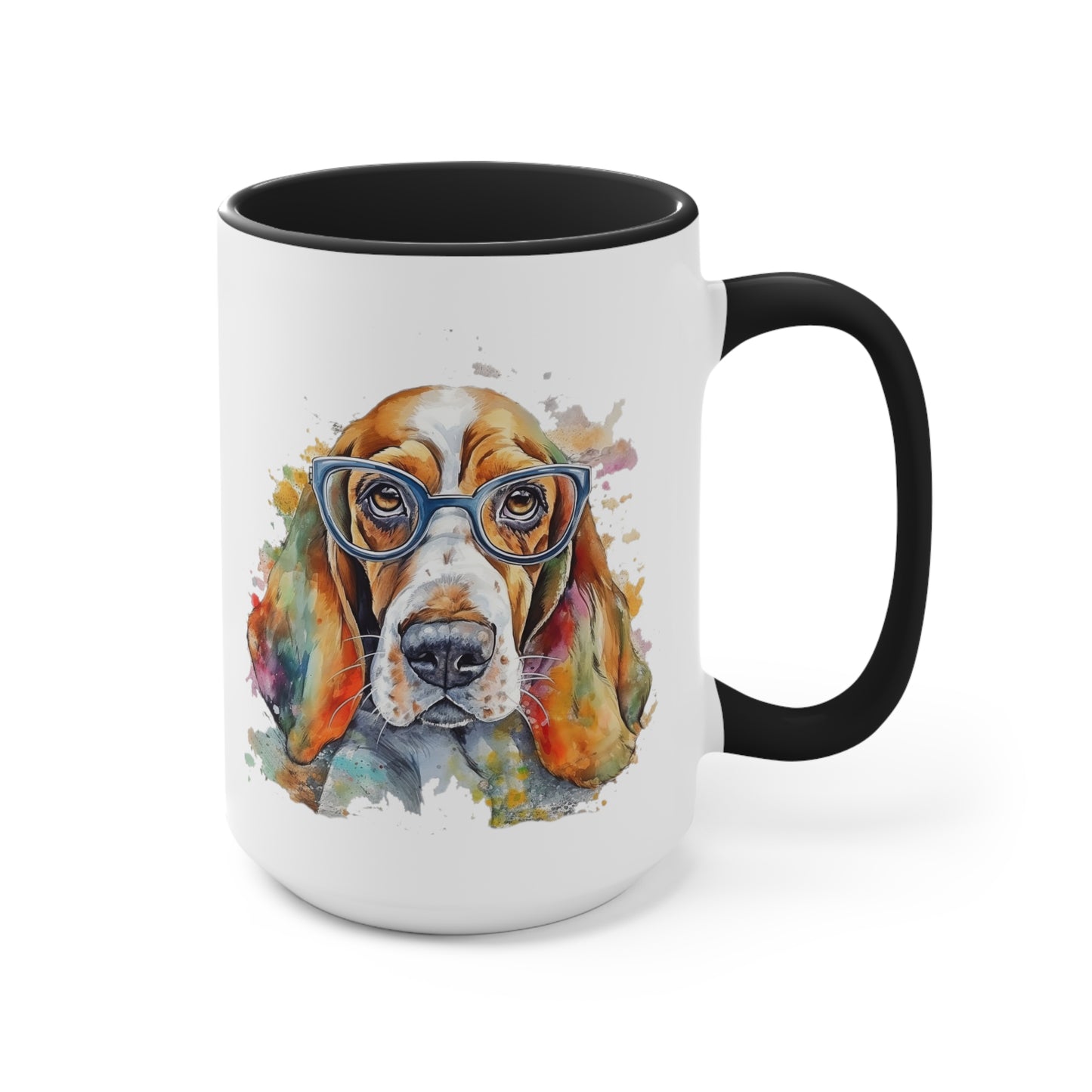 Basset Hound 5 Accent Mugs