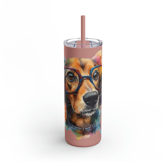 Dachshund 7 Maars Maker Skinny Matte Tumbler, 20oz