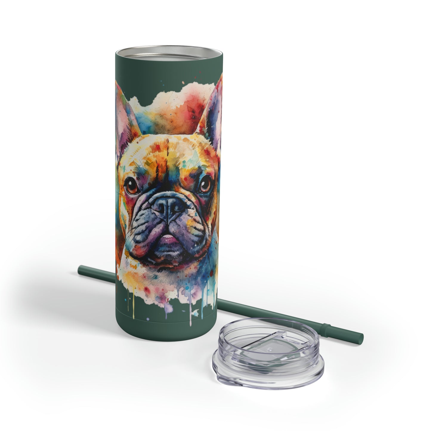 French Bulldog 1 Maars Maker Skinny Matte Tumbler, 20oz