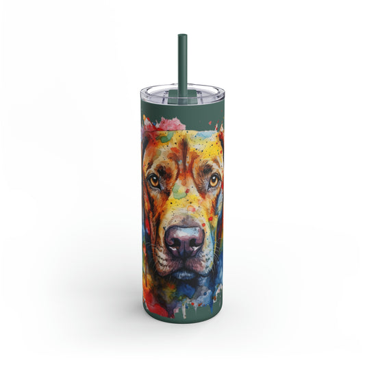 Labrador Retriever 2 Maars Maker Skinny Matte Tumbler, 20oz