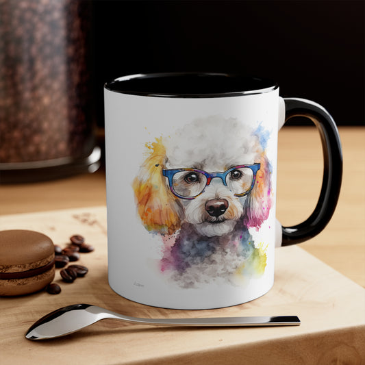 Poodle 10 Accent Mugs
