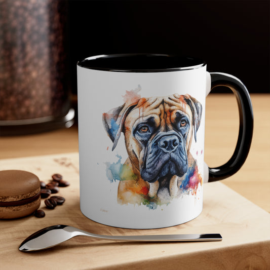 Bullmastiff 2 Accent Mugs
