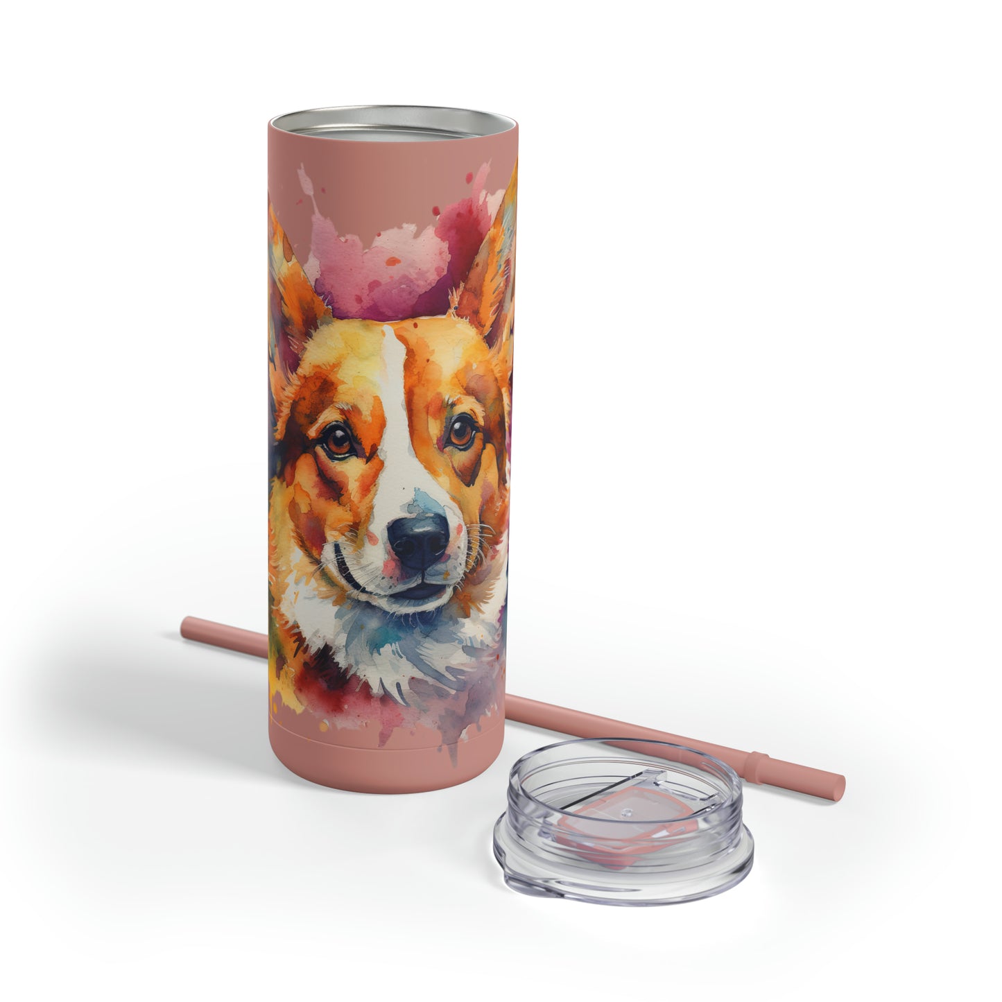 Pembroke Welsh Corgi 1 Maars Maker Skinny Matte Tumbler, 20oz