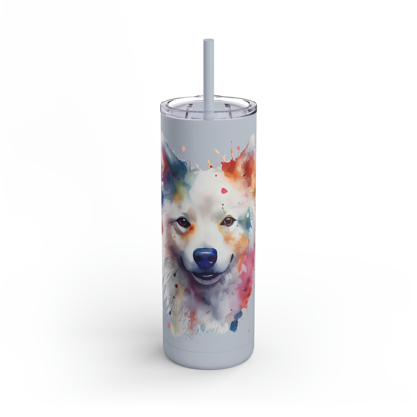 American Eskimo Dog 1 Maars Maker Skinny Matte Tumbler, 20oz