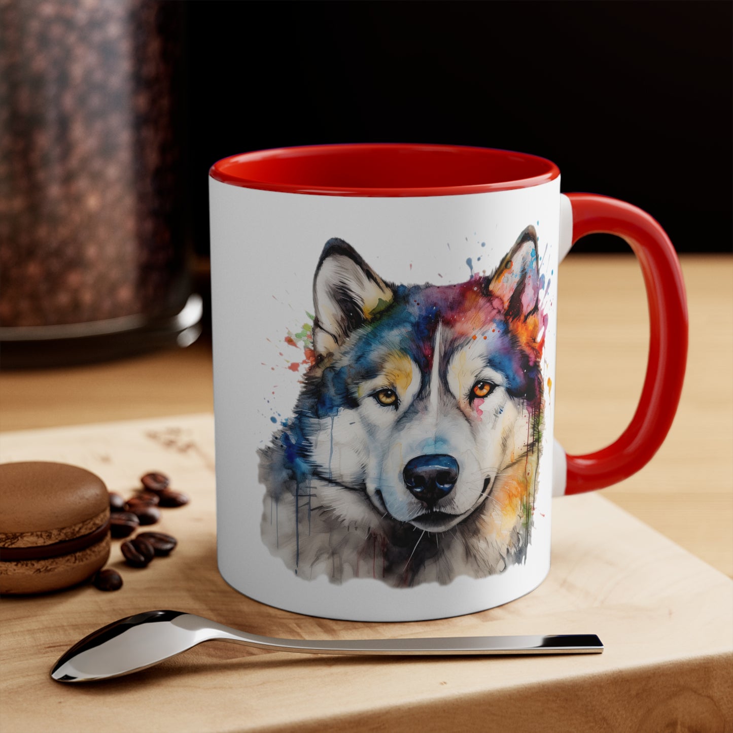 Alaskan Malamute 3 Accent Mugs