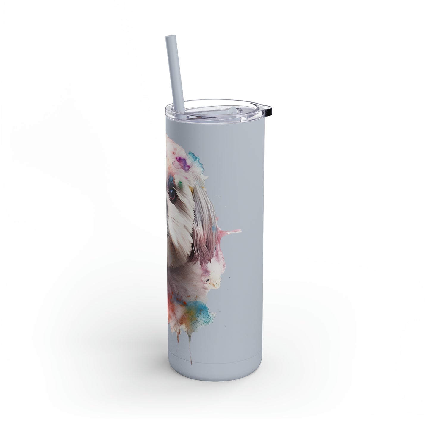 Shih Tzu 6 Maars Maker Skinny Matte Tumbler, 20oz