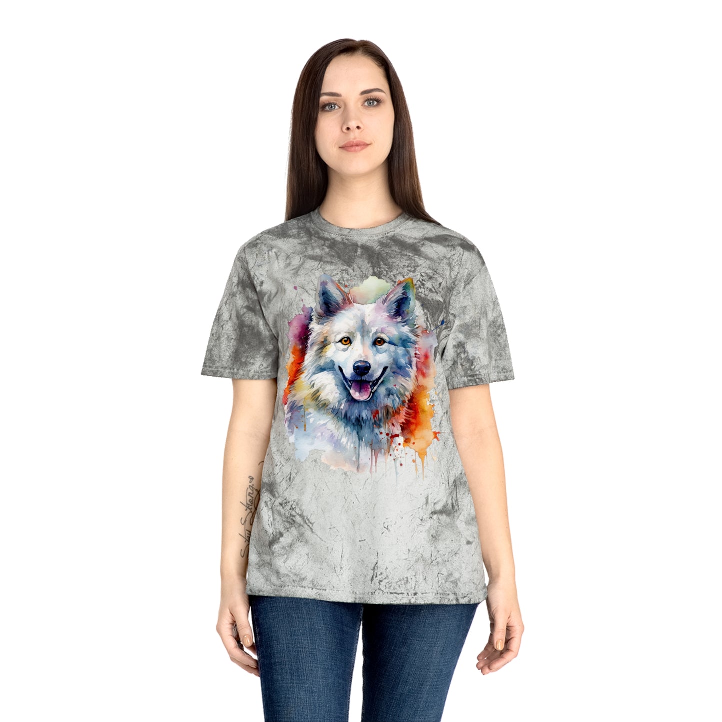 American Eskimo Dog 3 Unisex Color Blast T-Shirt