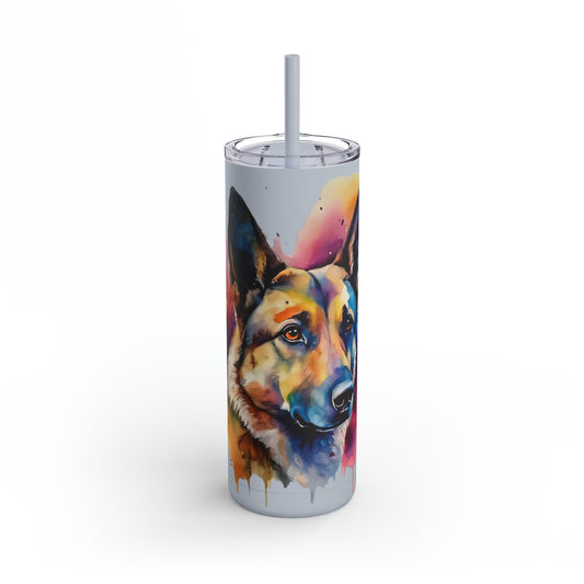 German Sheppard 3B Maars Maker Skinny Matte Tumbler, 20oz