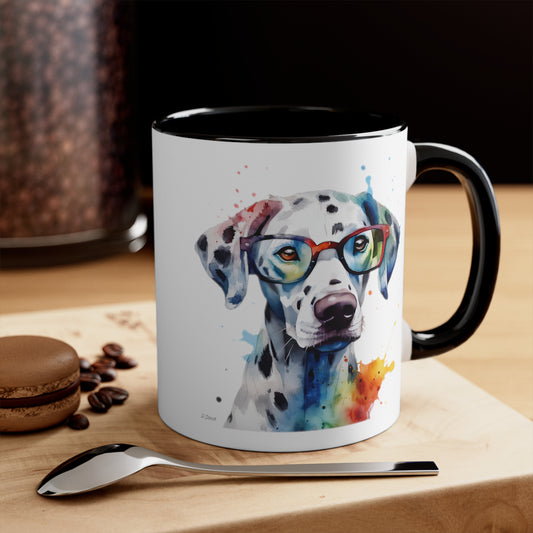 Dalmatian 4 Accent Mugs