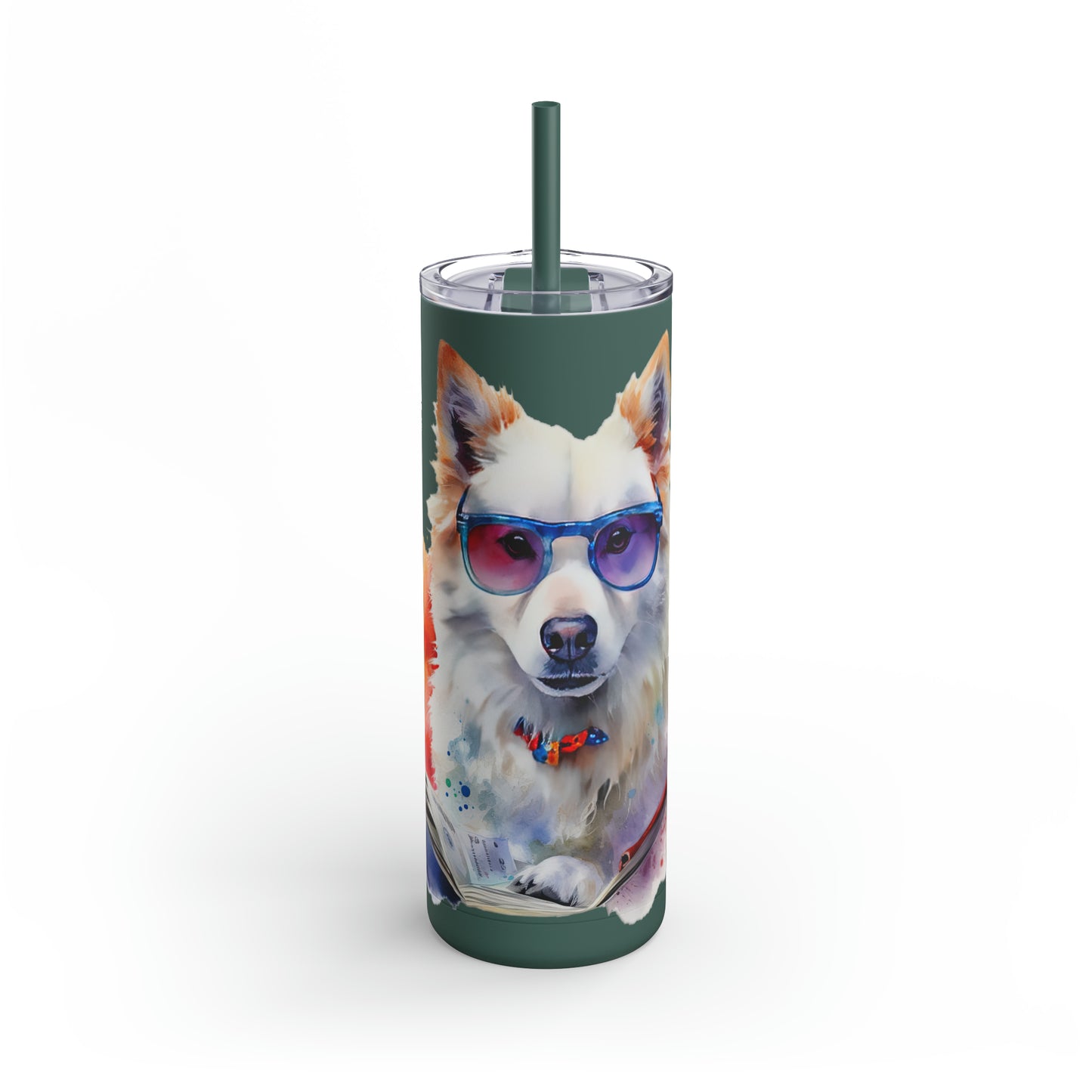 American Eskimo Dog 4 Maars Maker Skinny Matte Tumbler, 20oz