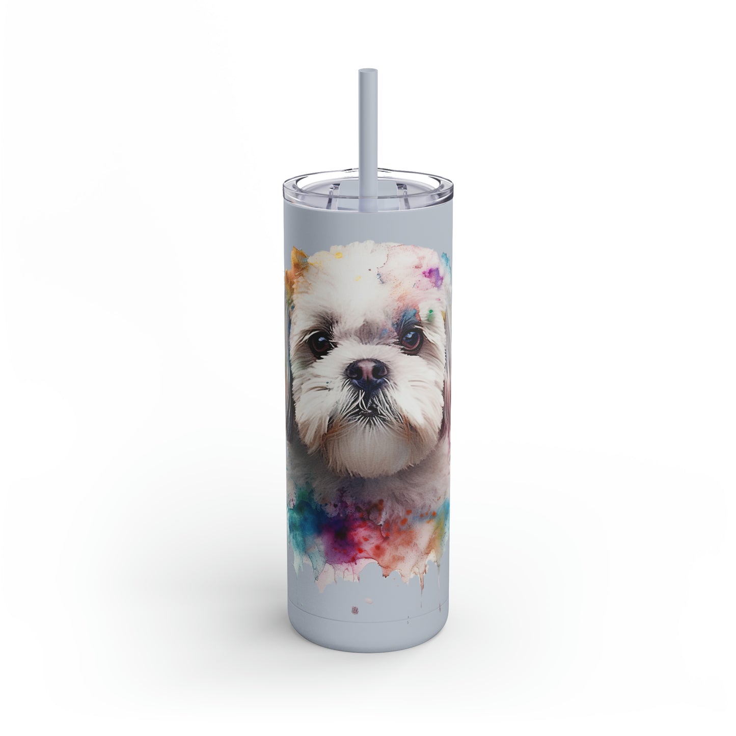 Shih Tzu 6 Maars Maker Skinny Matte Tumbler, 20oz