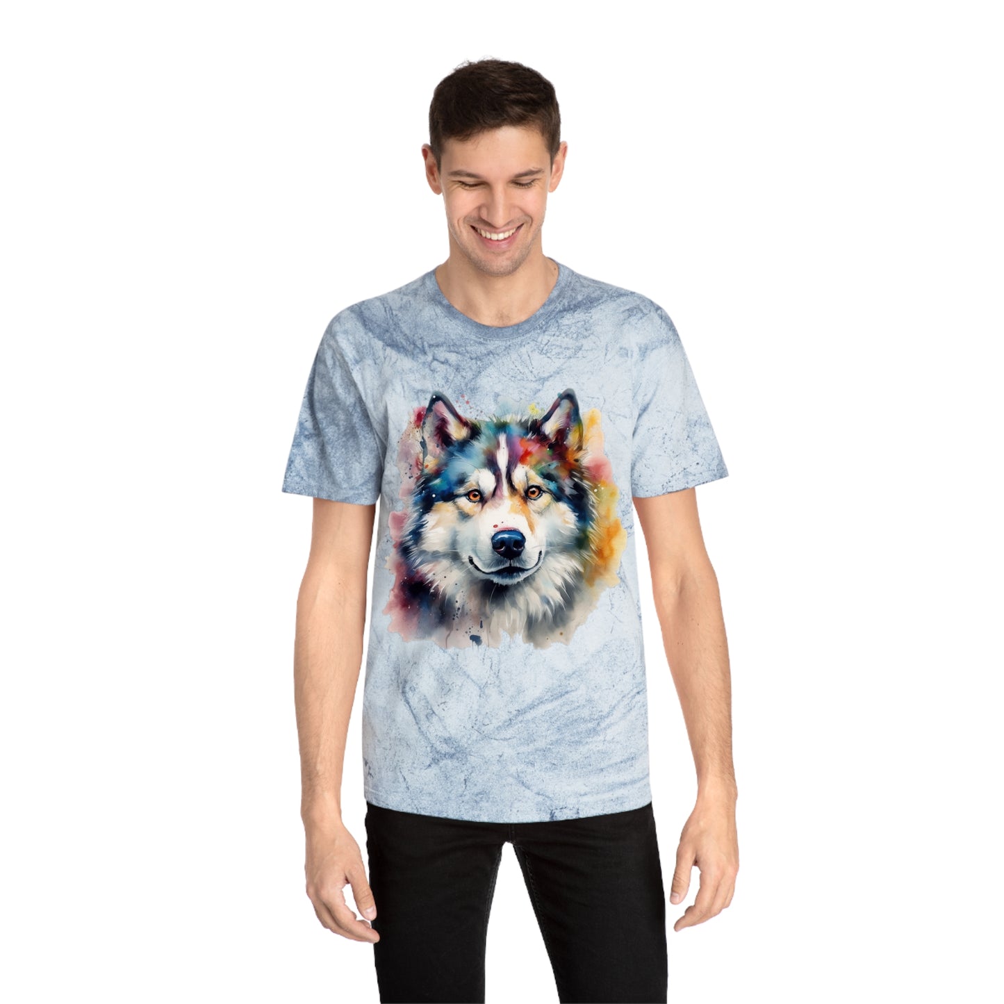 Alaskan Malamute 2 Unisex Color Blast T-Shirt