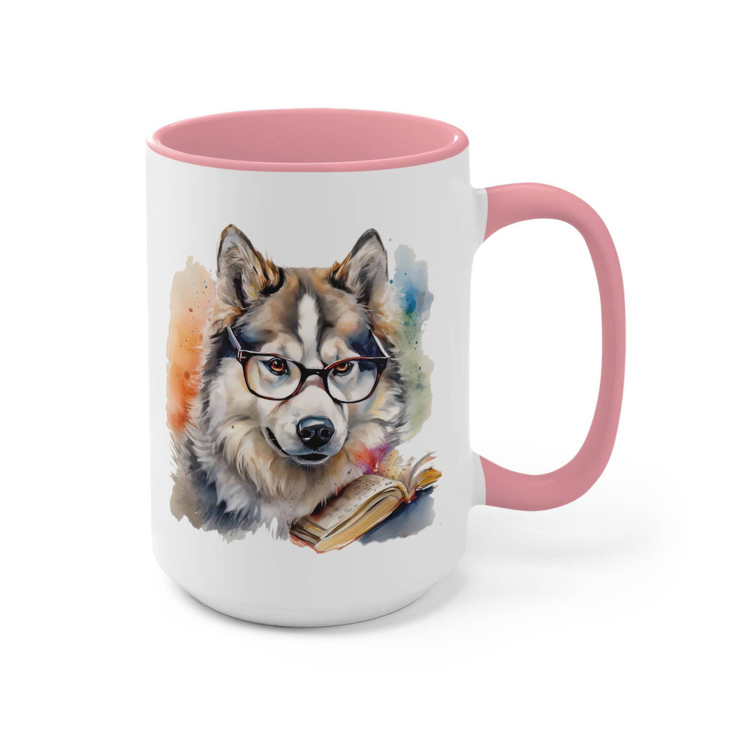 Alaskan Malamute 4 Accent Mugs