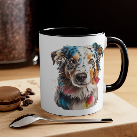 Australian Shepherd 3 Accent Mugs