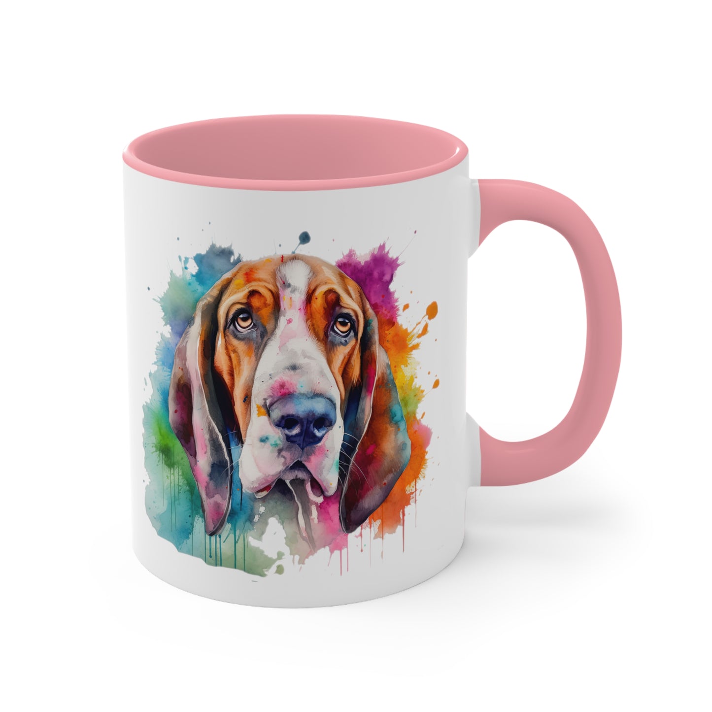 Basset Hound 3 Accent Mugs