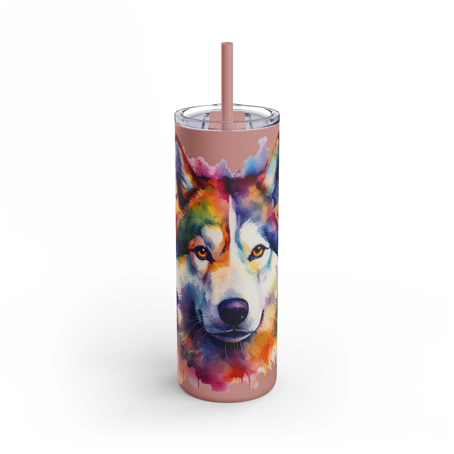 Siberian Husky 1 Maars Maker Skinny Matte Tumbler, 20oz
