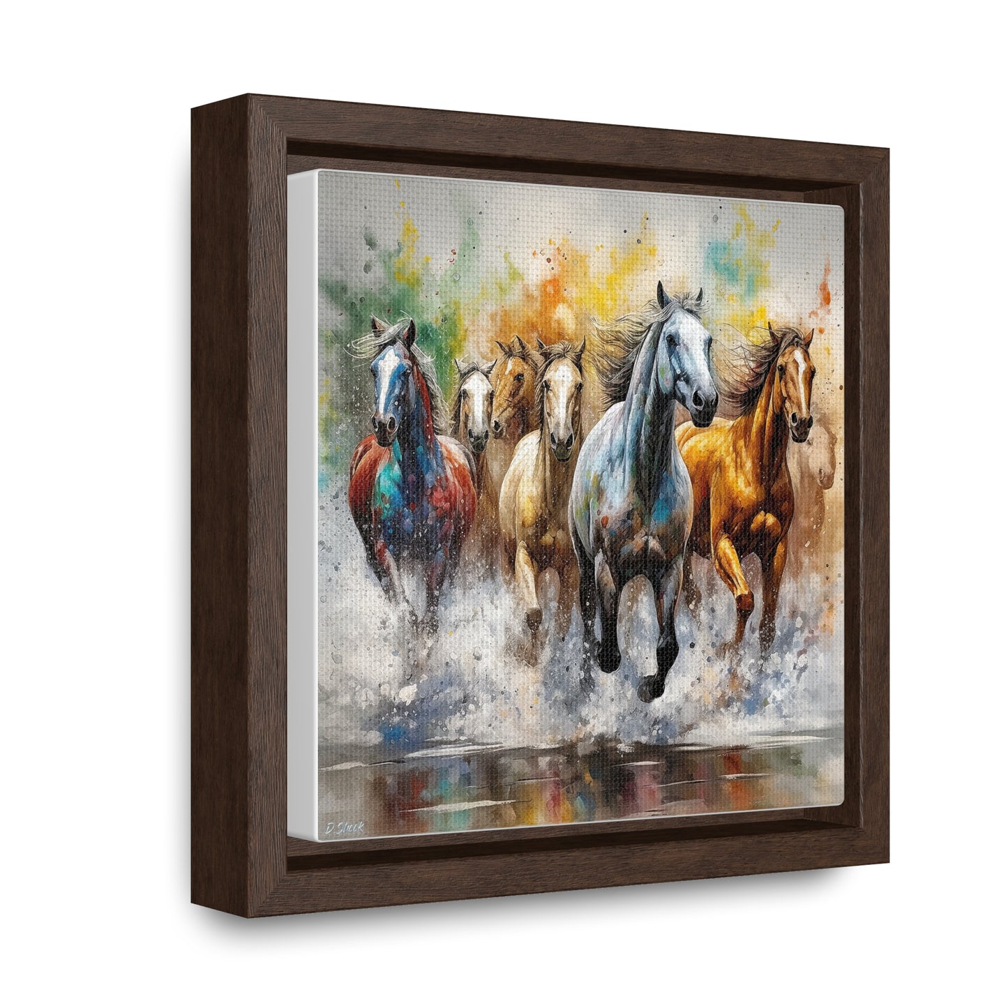 Horse Rescue 16 Gallery Canvas Wraps, Square Frame