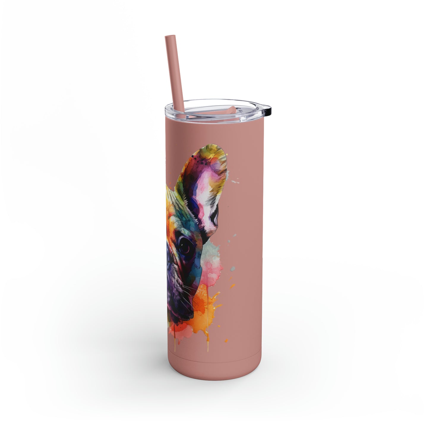 French Bulldog 6 Maars Maker Skinny Matte Tumbler, 20oz