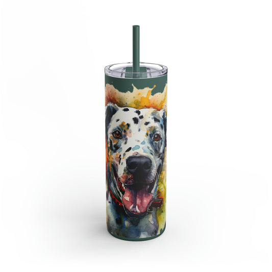 Dalmatian 2 Maars Maker Skinny Matte Tumbler, 20oz