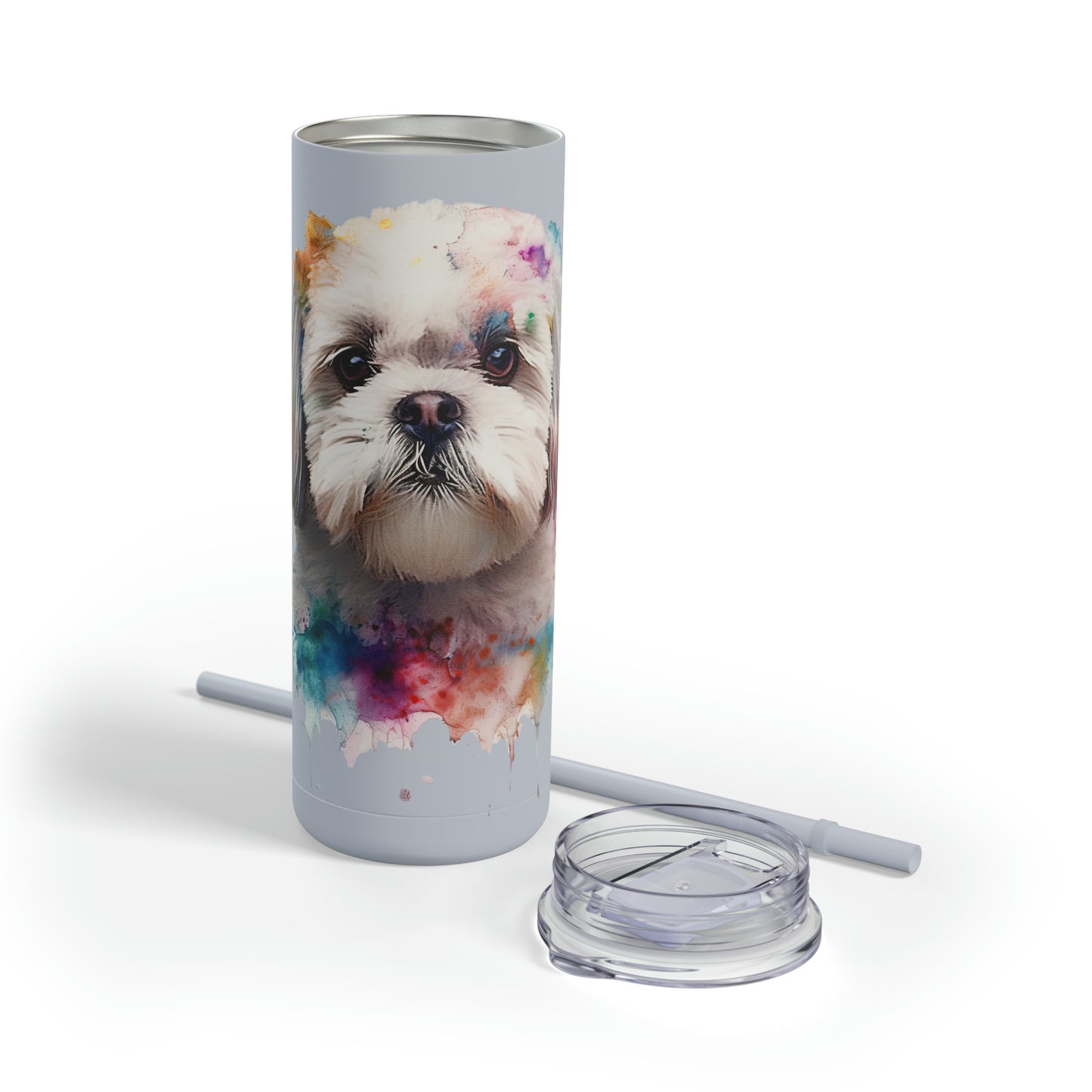Shih Tzu 6 Maars Maker Skinny Matte Tumbler, 20oz