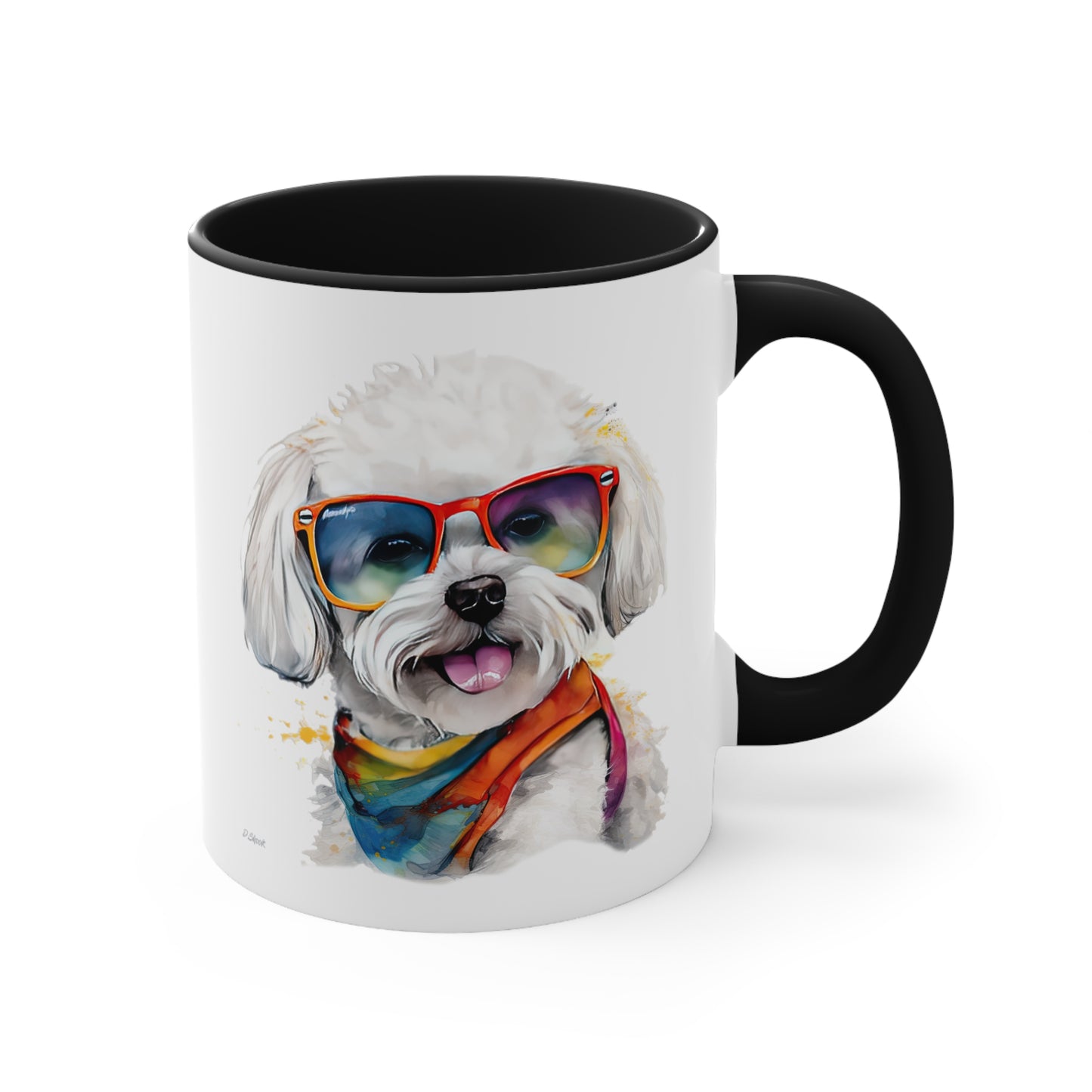 Bichon Frise 5 Accent Mugs
