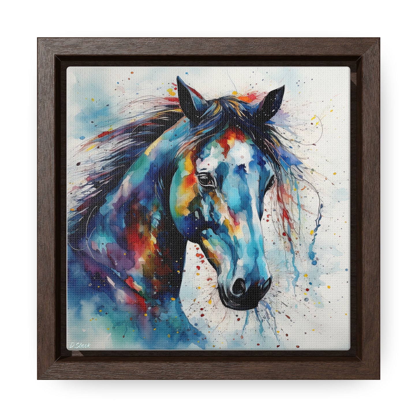 Wild Horse Gallery Canvas Wraps, Square Frame